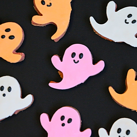 Pink Cookie Ghosts